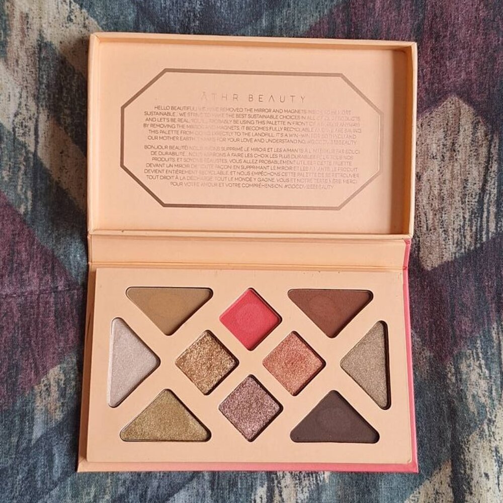 🌅 ĀTHR Beauty – Desert Sunset Eyeshadow Palette (Used 1×, Excellent Condition)